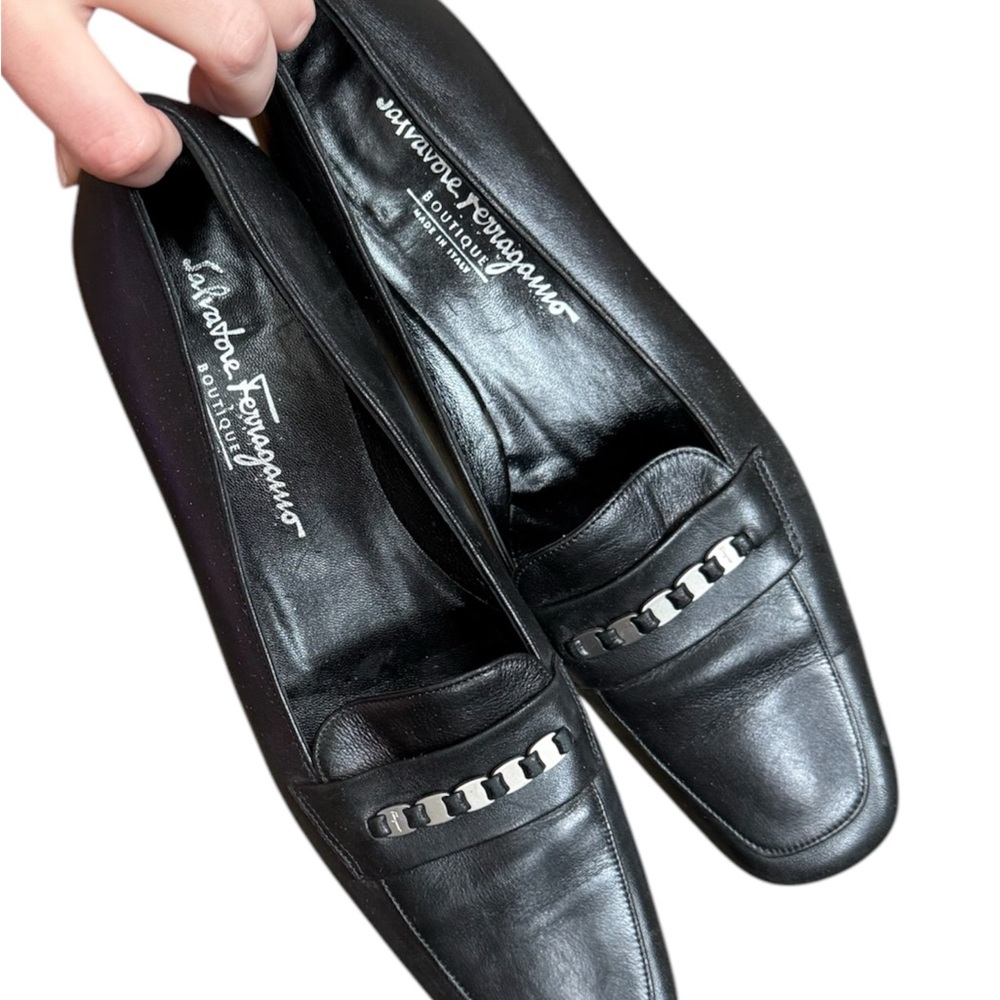 Salvatore Ferragamo Women’s Black Loafers